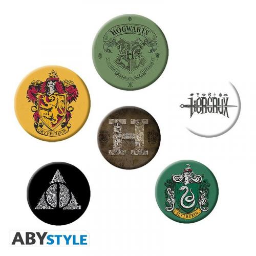 HARRY POTTER - Badge Pack - Symbols / Harry Potter zestaw przypinek Symbole - ABS