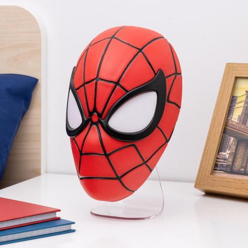 Marvel Spiderman Mask desktop / wall light (high: 22 cm) / lampka ścienno-biurkowa Marvel Spiderman maska (wysokość: 22 cm)